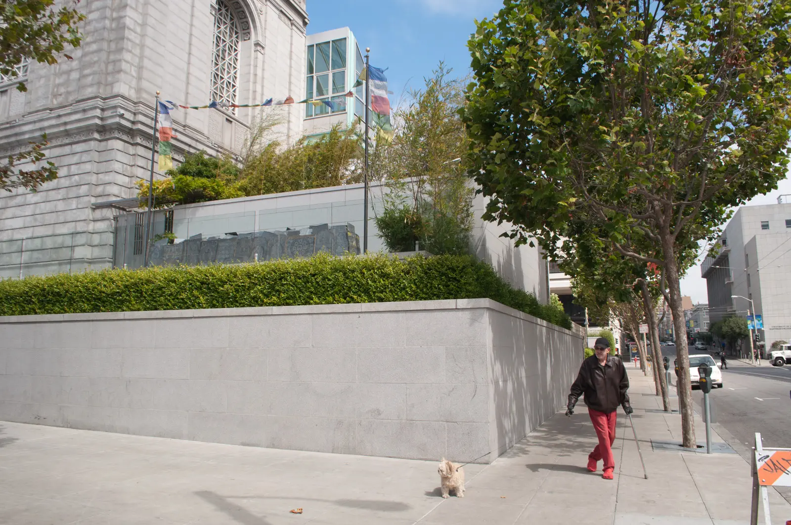 The exterior of the Asian Art Museum in the Civic Center, where the Chiharu Shiota exhibition is on view - San Francisco
