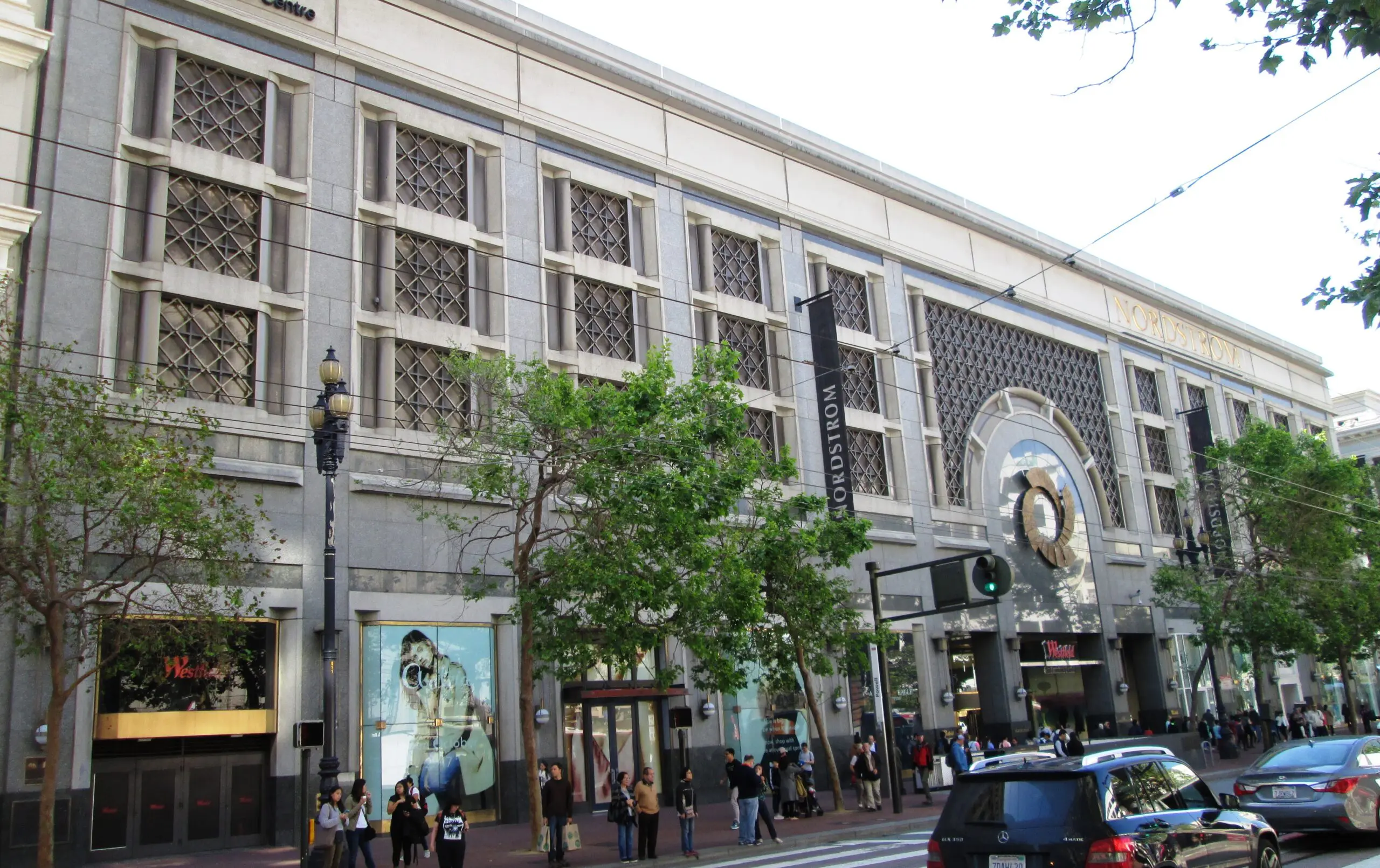 The San Francisco Centre mall at 865 Market Street, the shuttered downtown property whose sale collapsed in July 2026 - San Francisco