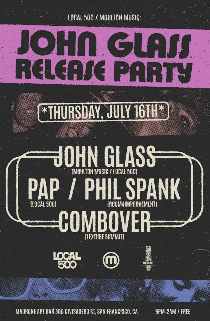 John Glass Release Party at Madrone Art Bar