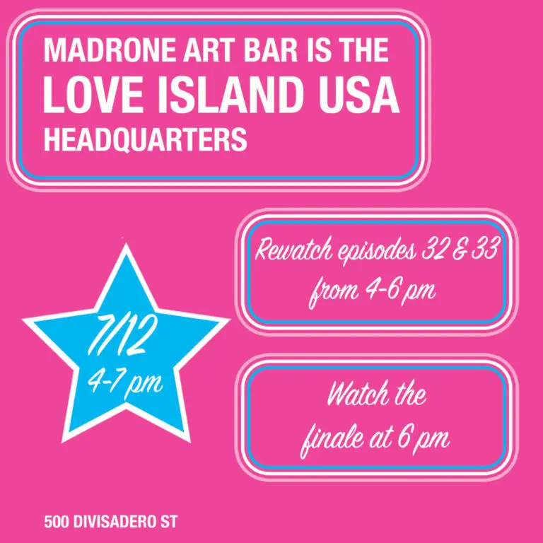 Love Island USA Finale Watch Party at Madrone Art Bar