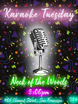 Karaoke Tuesday at Neck of the Woods
