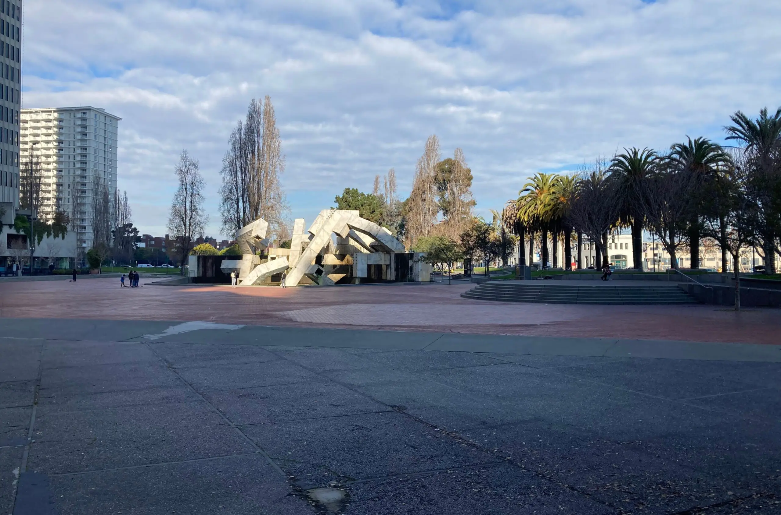 Embarcadero Plaza, the downtown waterfront space being rebuilt as Embarcadero Park - San Francisco