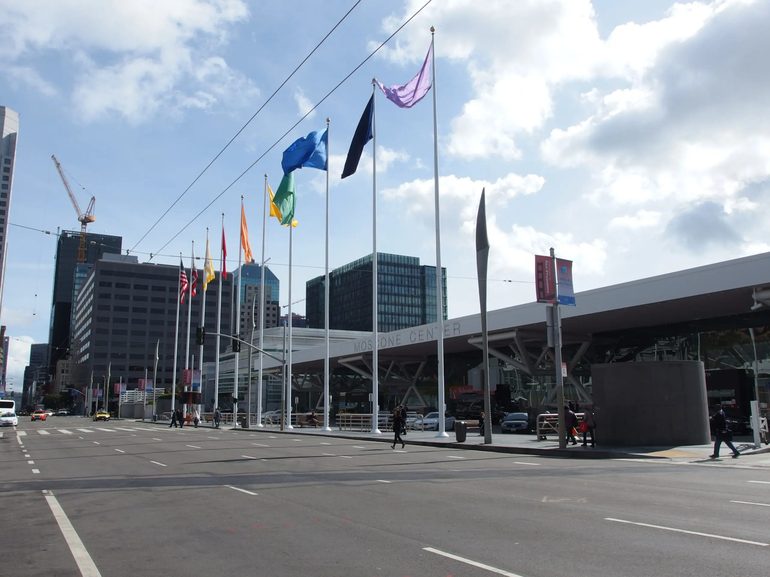 The Moscone Center on Howard Street, host venue for the 2026 Pokemon World Championships - San Francisco