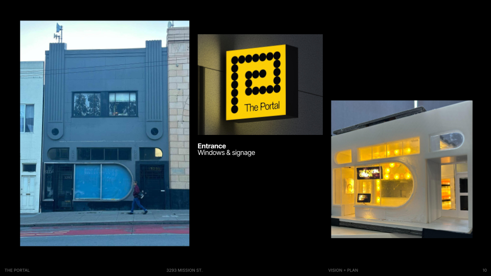 The Mission Street storefront of The Portal, a new nonprofit arthouse cinema at 29th Street - San Francisco
