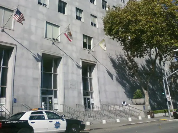 San Francisco Hall of Justice at 850 Bryant Street, home of the courts affected by the pretrial program closure - San Francisco