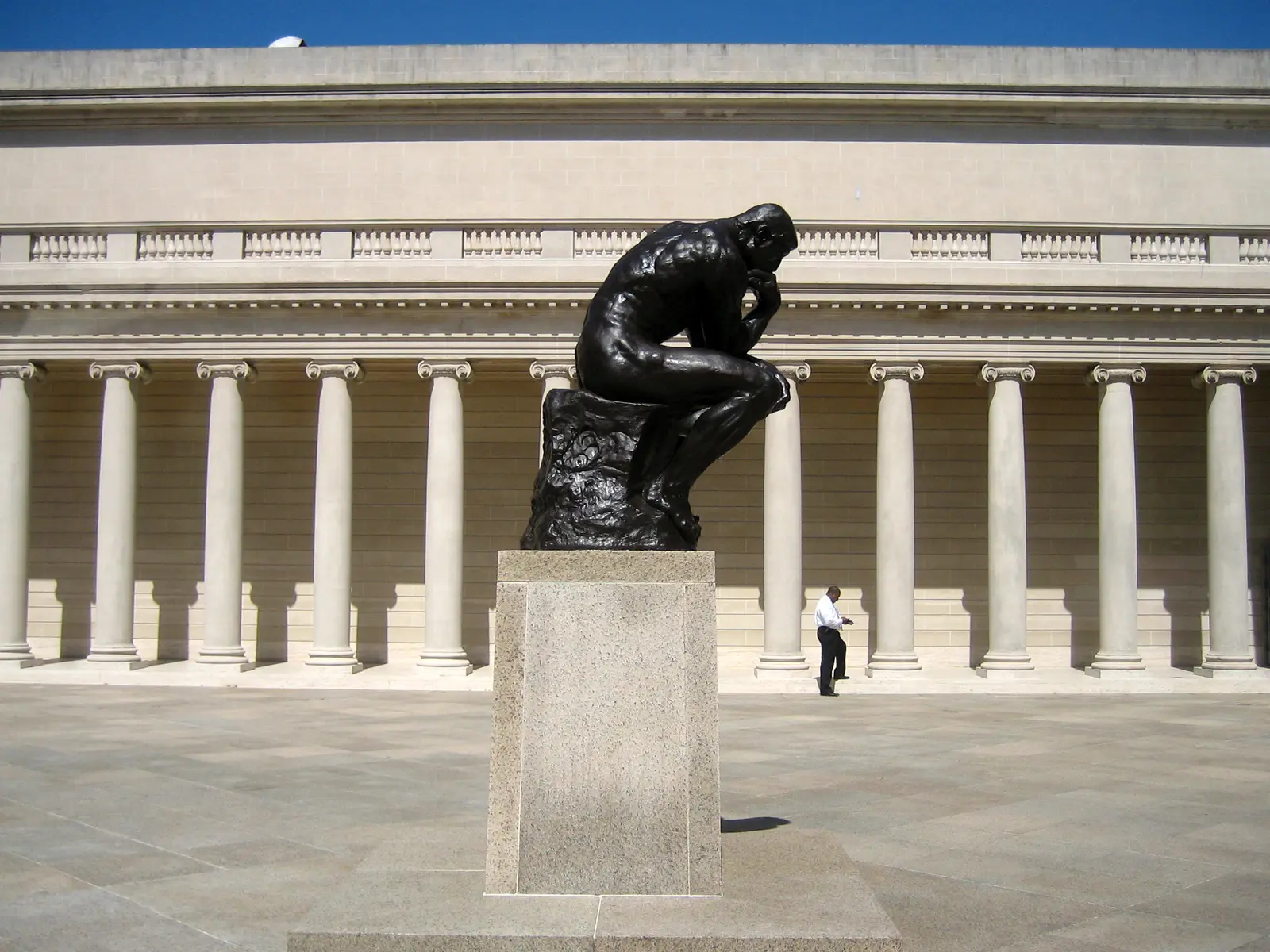 Rodin's The Thinker in the courtyard of the Legion of Honor - San Francisco