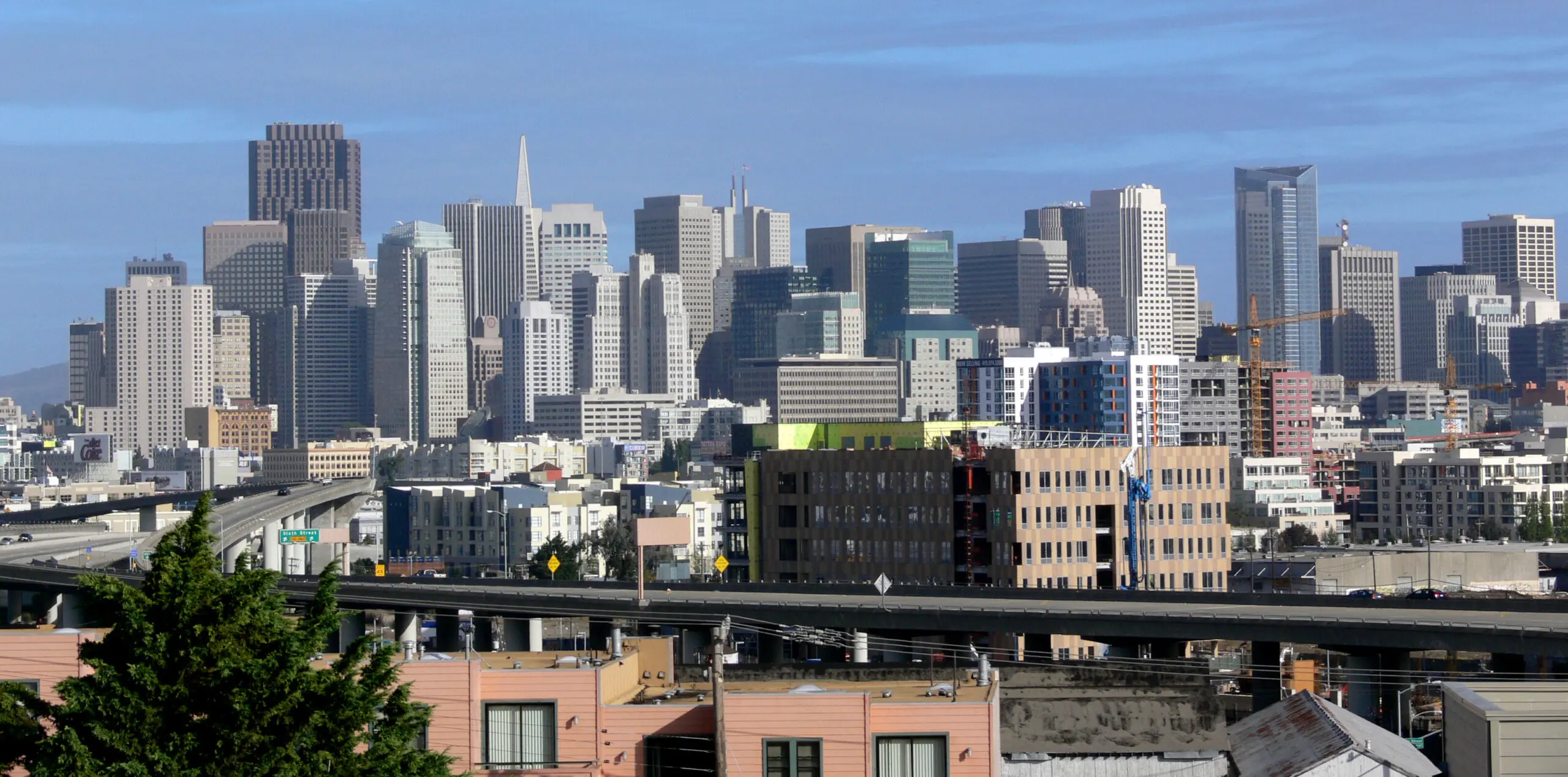Downtown skyline seen from Potrero Hill - San Francisco