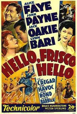 Poster for Hello Frisco, Hello