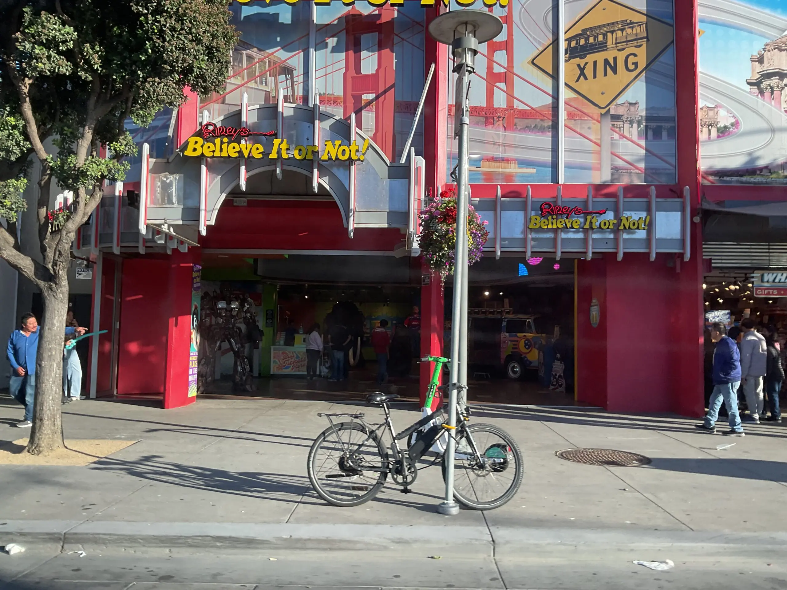 Red storefront entrance of Ripley's Believe It or Not! at 175 Jefferson Street, Fisherman's Wharf - San Francisco