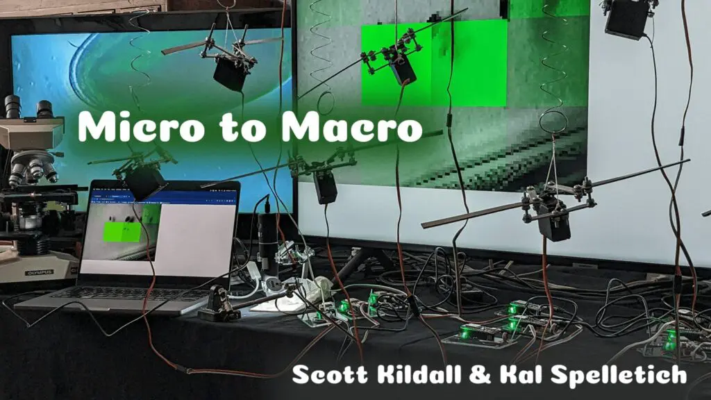 Micro To Macro Microorganisms, Sound and Robots by Scott Kildall and Kal Spelletich – Gray Area
