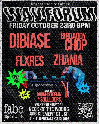 FlipABeatClub Presents: WAV Forum 4th Fridays at Neck of the Woods SF