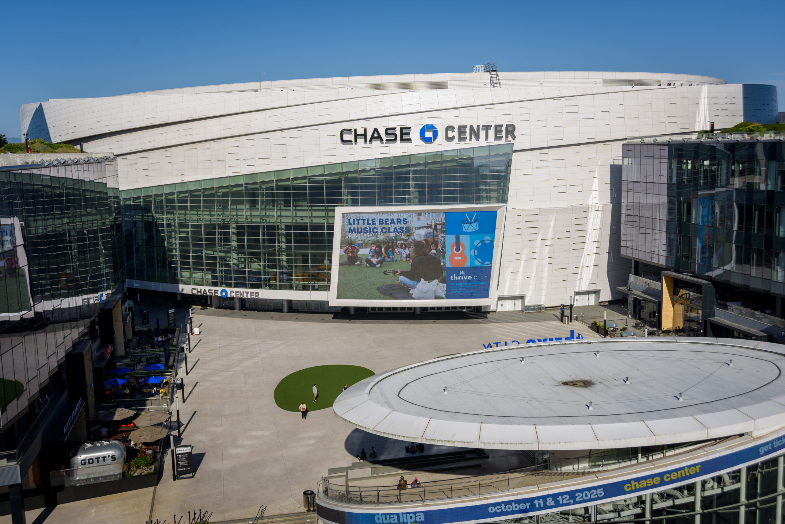 Thrive City plaza at Chase Center, a San Francisco FIFA World Cup 2026 fan zone - San Francisco