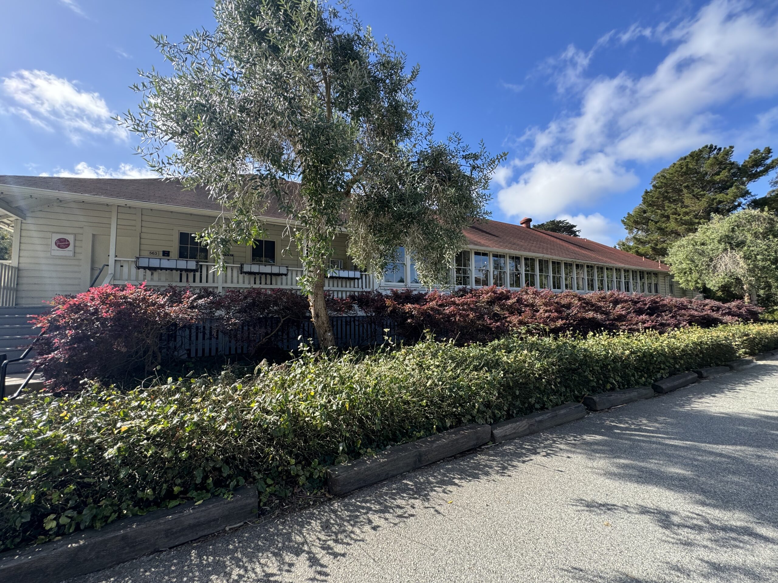 The building at 563 Ruger Street in the Presidio, the former Presidio Social Club that Fieldwork Brewing has leased - San Francisco