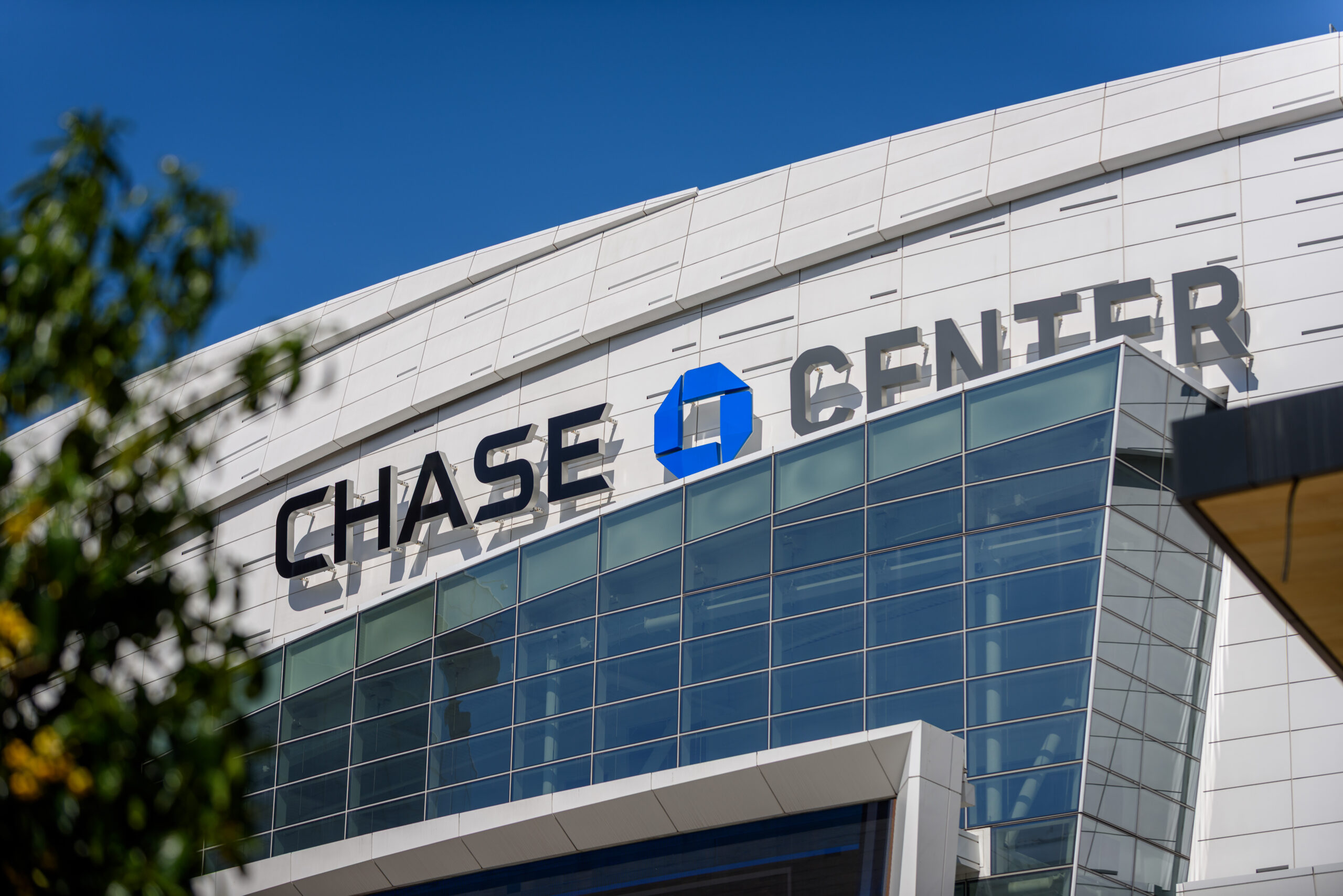 Chase Center exterior in Mission Bay - San Francisco
